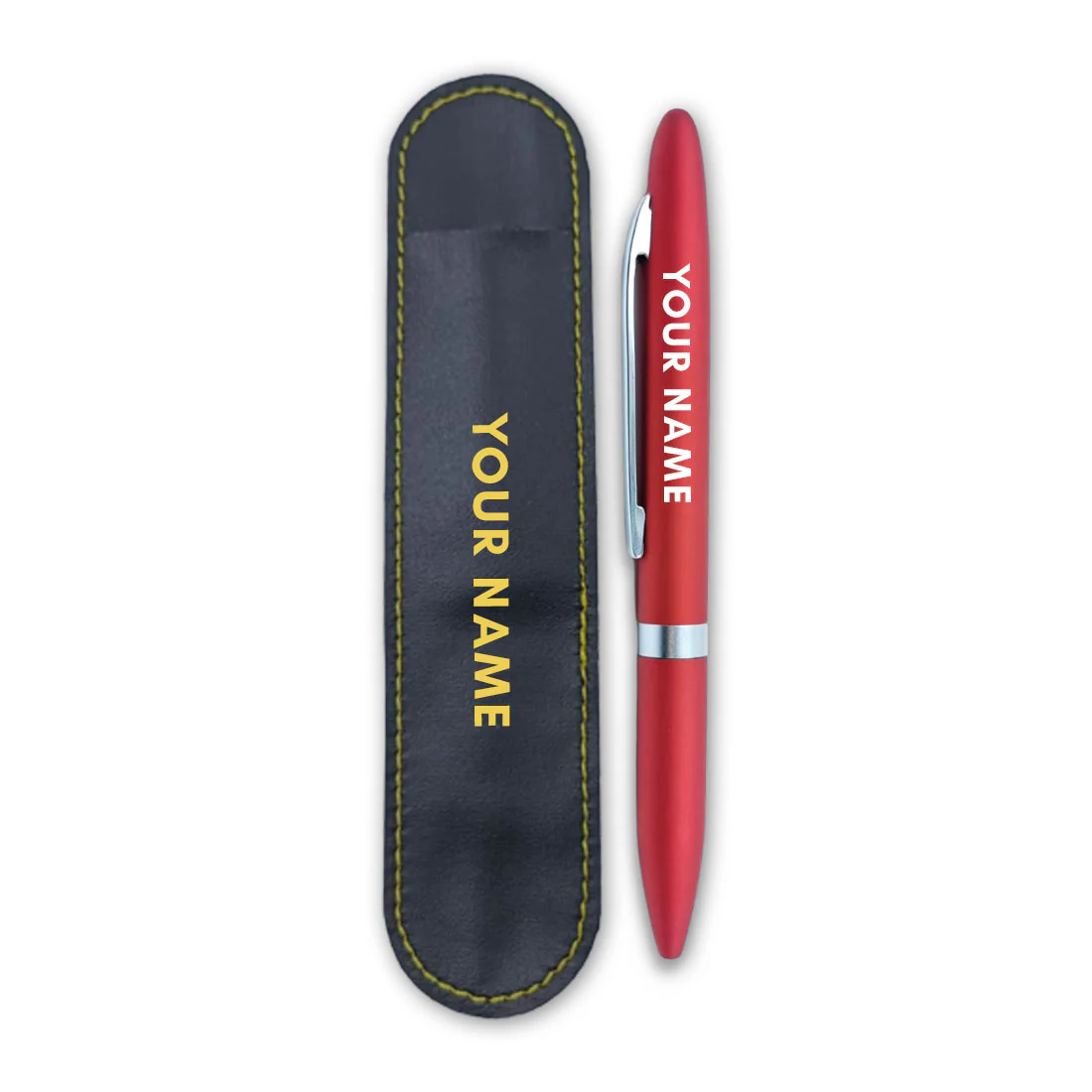 Custom Pen Engraved Birthday Gift for Boss Office Colleagues (Red) - Add Name - Image 3