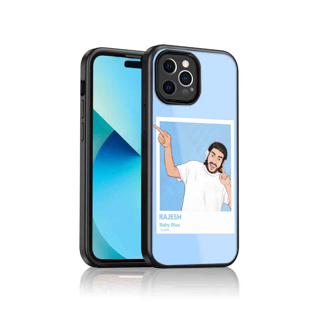 Custom Photo Case iPhone 13 pro Back Case With Image - Cartoonize Photo - Image 3
