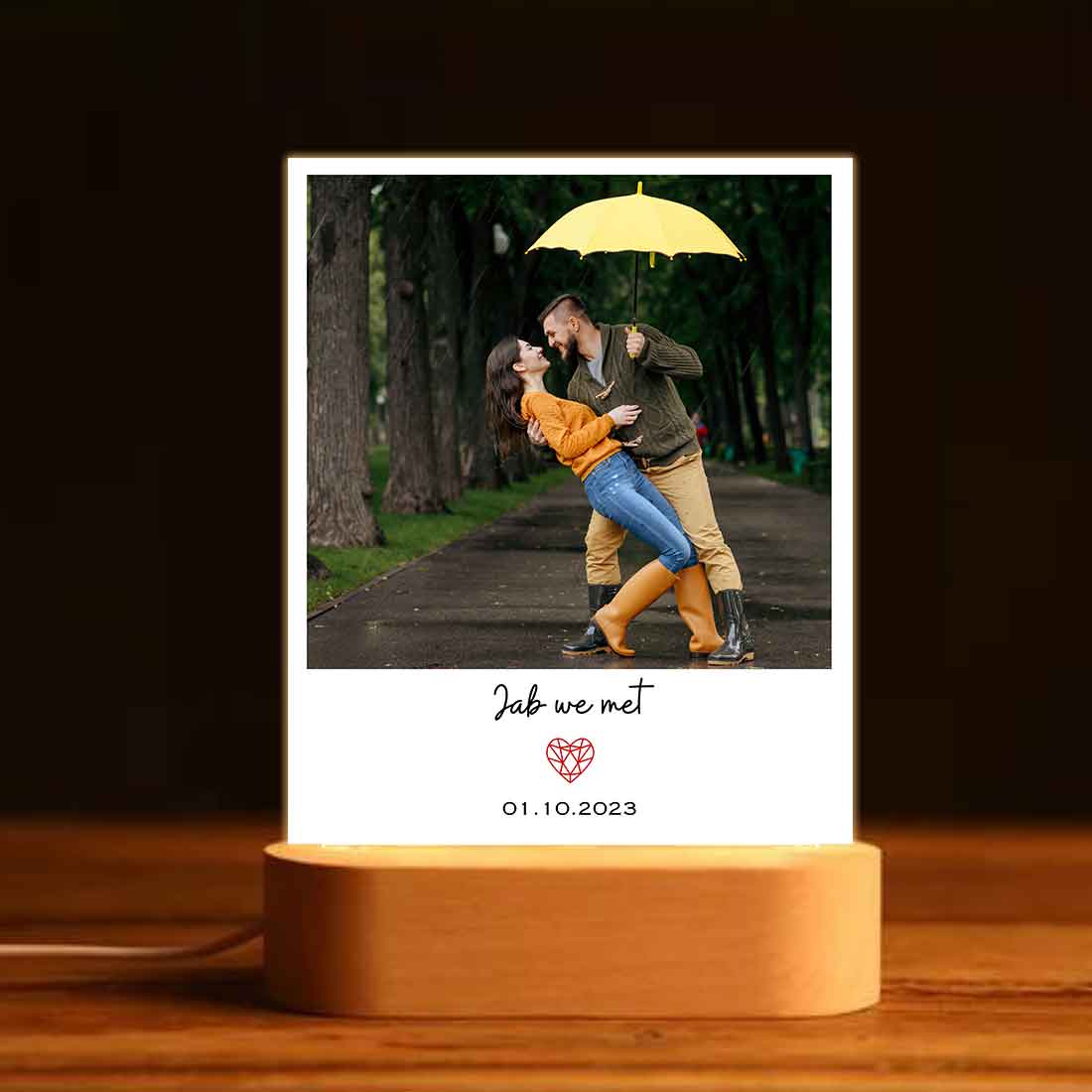 Custom Photo Light Lamp Photo Frame LED Lamp For Couples, Friends, Family