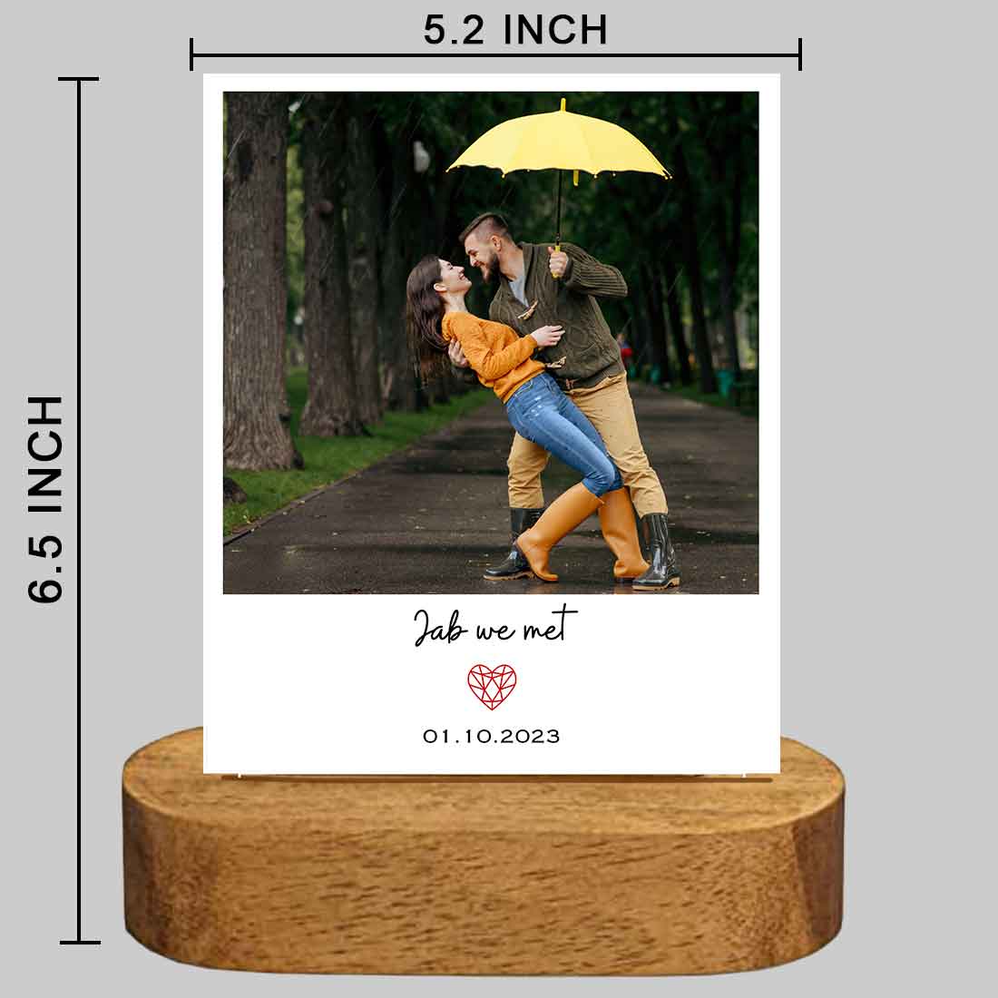 Custom Photo Light Lamp Photo Frame LED Lamp For Couples, Friends, Family - Image 3