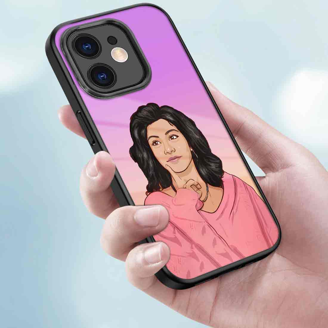 Custom Photo Phone Cases iPhone 11 Back Cover Case With Cartoon Filter - Image 3