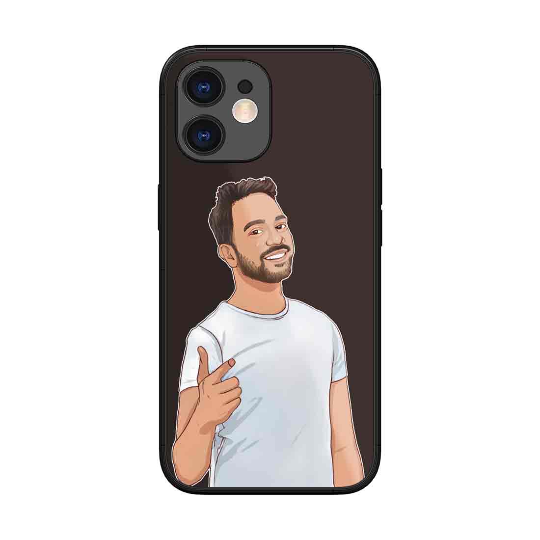 Personalised Photo Print Mobile Cover iPhone 11 Back Cover with Image - Cartoonize Photo - Image 2