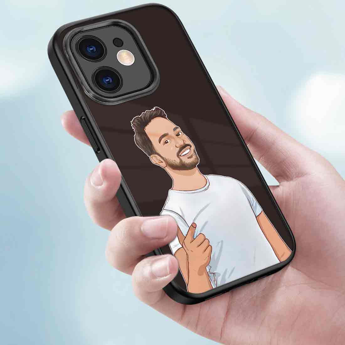 Personalised Photo Print Mobile Cover iPhone 11 Back Cover with Image - Cartoonize Photo - Image 3
