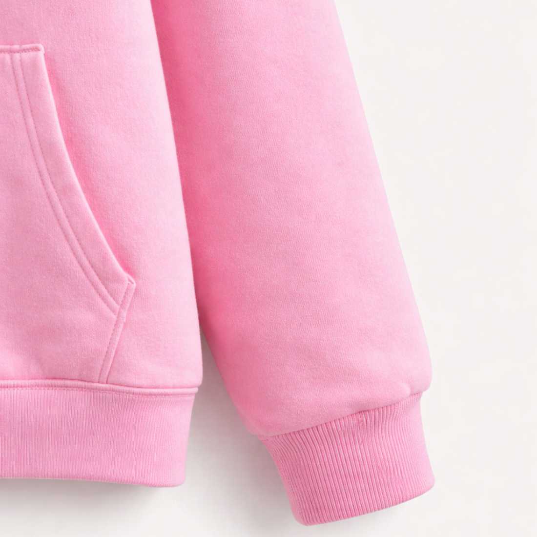 Custom Pink Hooded Sweatshirt for Women – Stylish Comfortable Pink Hoodie for Girls - Image 5