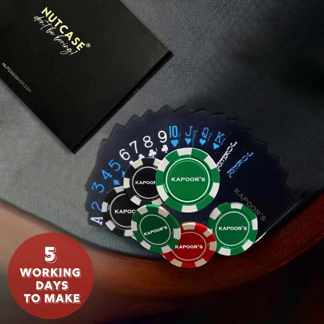 Custom Playing Cards Poker Non-Tearable Card 2 Unit and 100/200/300 Chips in 5 Color - Image 11