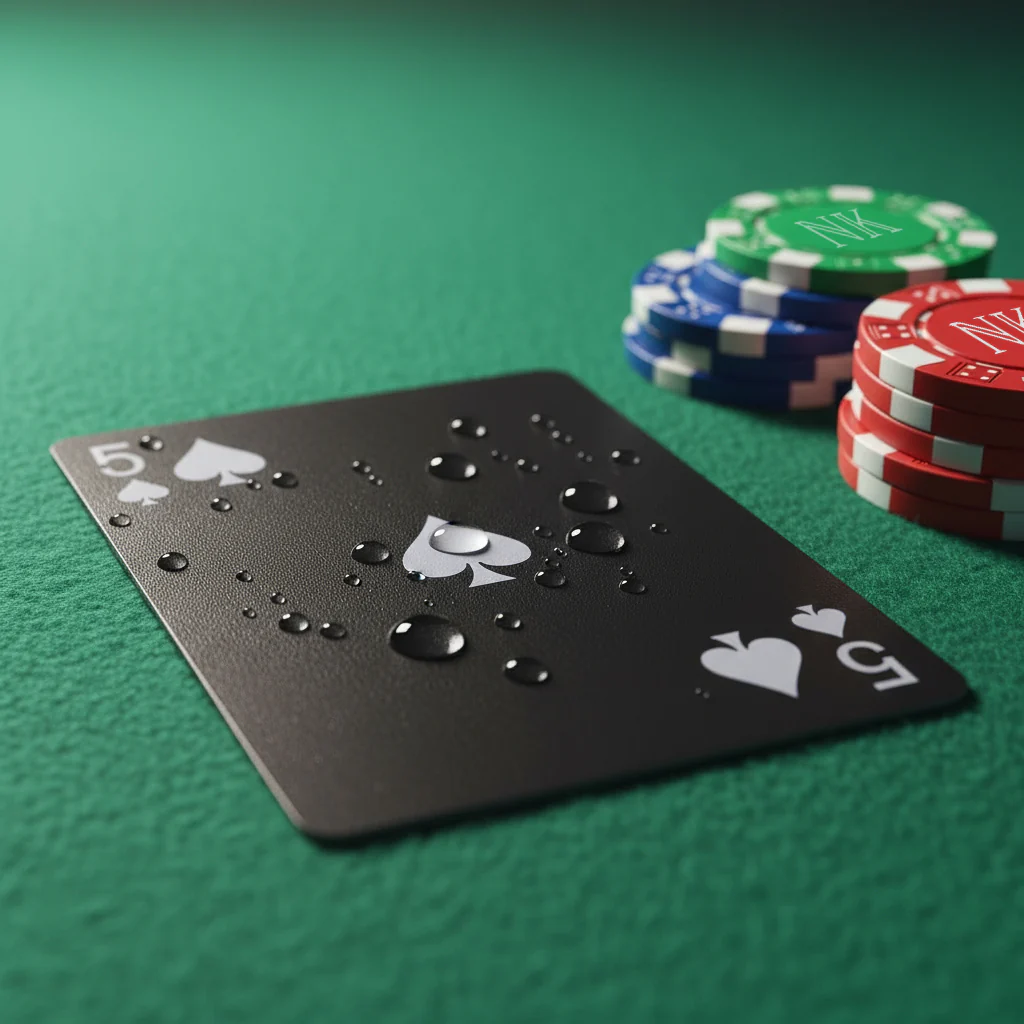 Custom Playing Cards Poker Non-Tearable Card 2 Unit and 100/200/300 Chips in 5 Color - Image 3