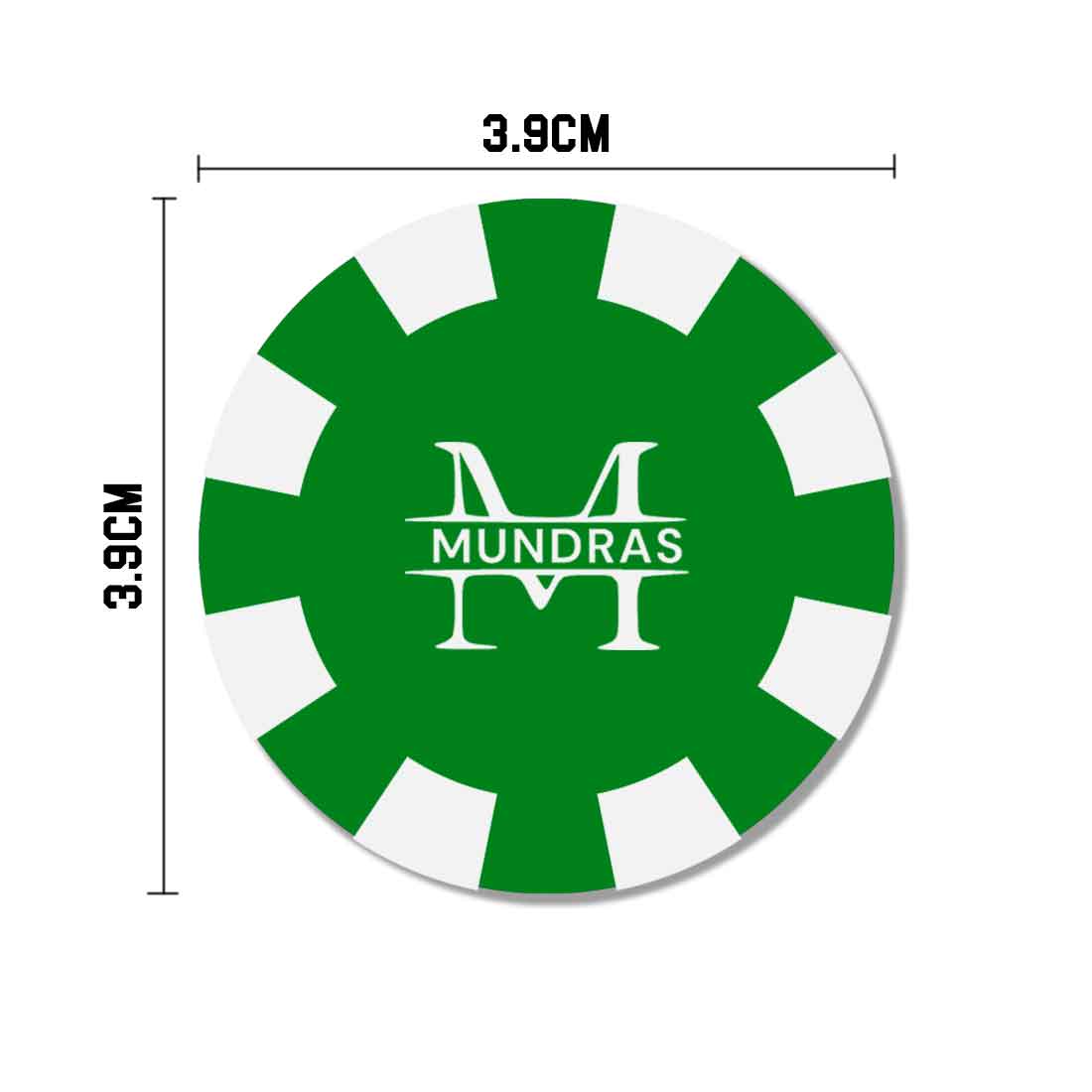 Custom Poker Chips Set in 5 colors Black, Brown, Blue, Green and Red in the set of 100/200/300 - Image 7