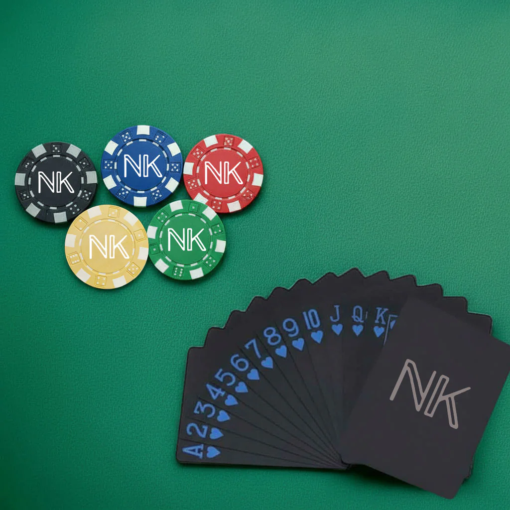 Professional Ceramic Poker - Custom Clay Poker Coin with Playing Cards Non-Tearable & Waterproof (100/200/300 in 5 Colors) - CHIPS COLORS MAY VARY - Image 10
