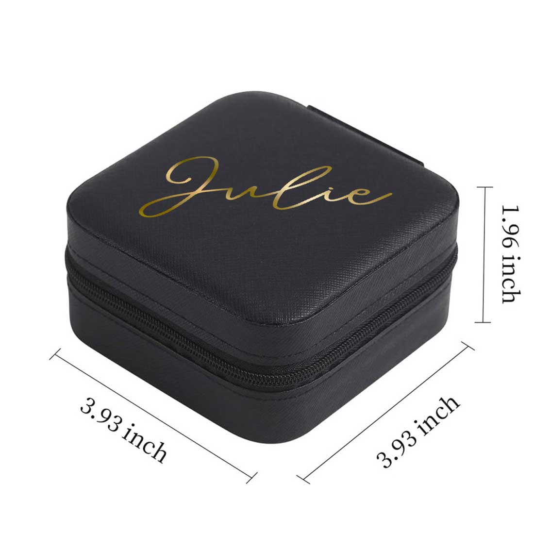 Custom Pu Leather Small Jewellery Box Portable Jewelry Case Organizer - Image 10