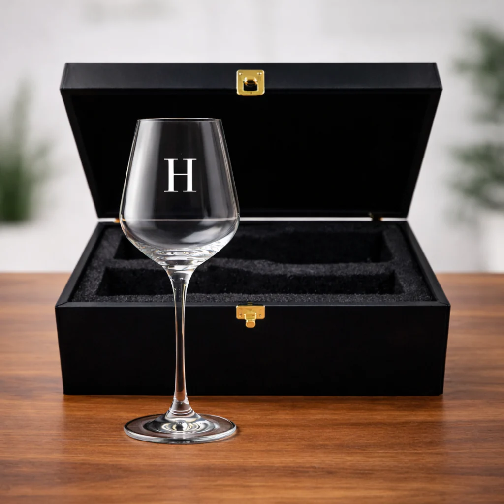 Custom Red Wine Glasses - Premium Wine Glass with Name Engraved - ADD INITIAL - Image 12