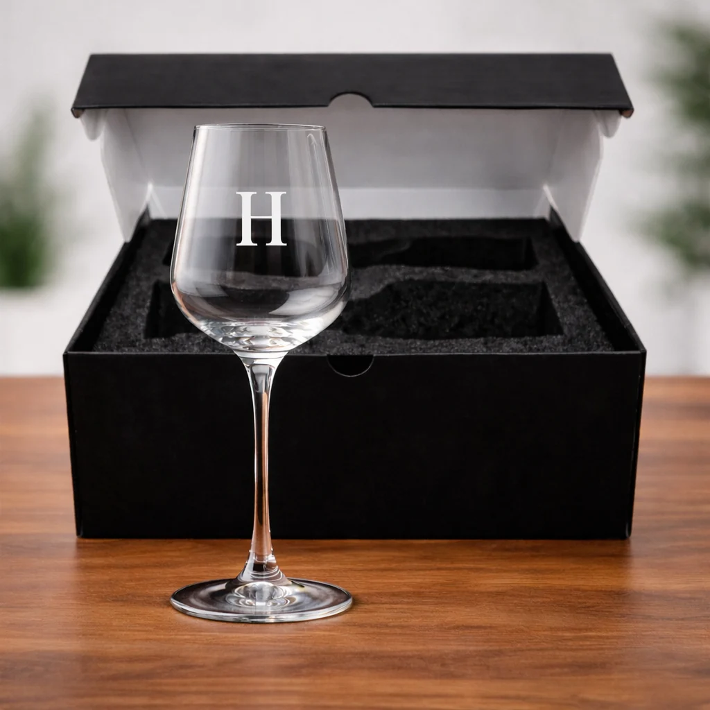 Custom Red Wine Glasses - Premium Wine Glass with Name Engraved - ADD INITIAL - Image 13