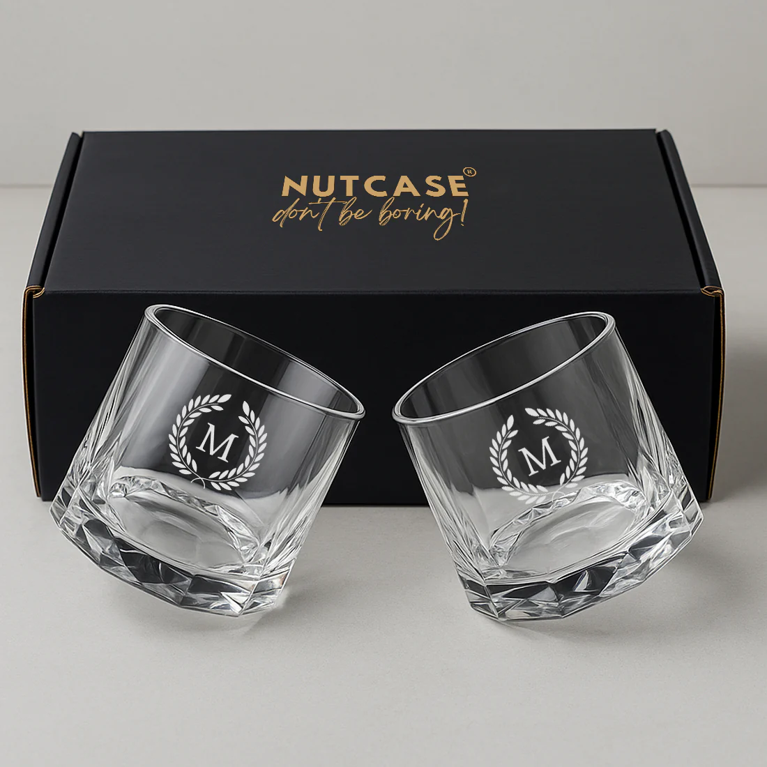 Custom Scotch Drinking Glasses – Engraved Rotating Diamond-Cut Premium Whisky Glasses, Gift for Men, Birthdays & Barware Lovers - Image 7