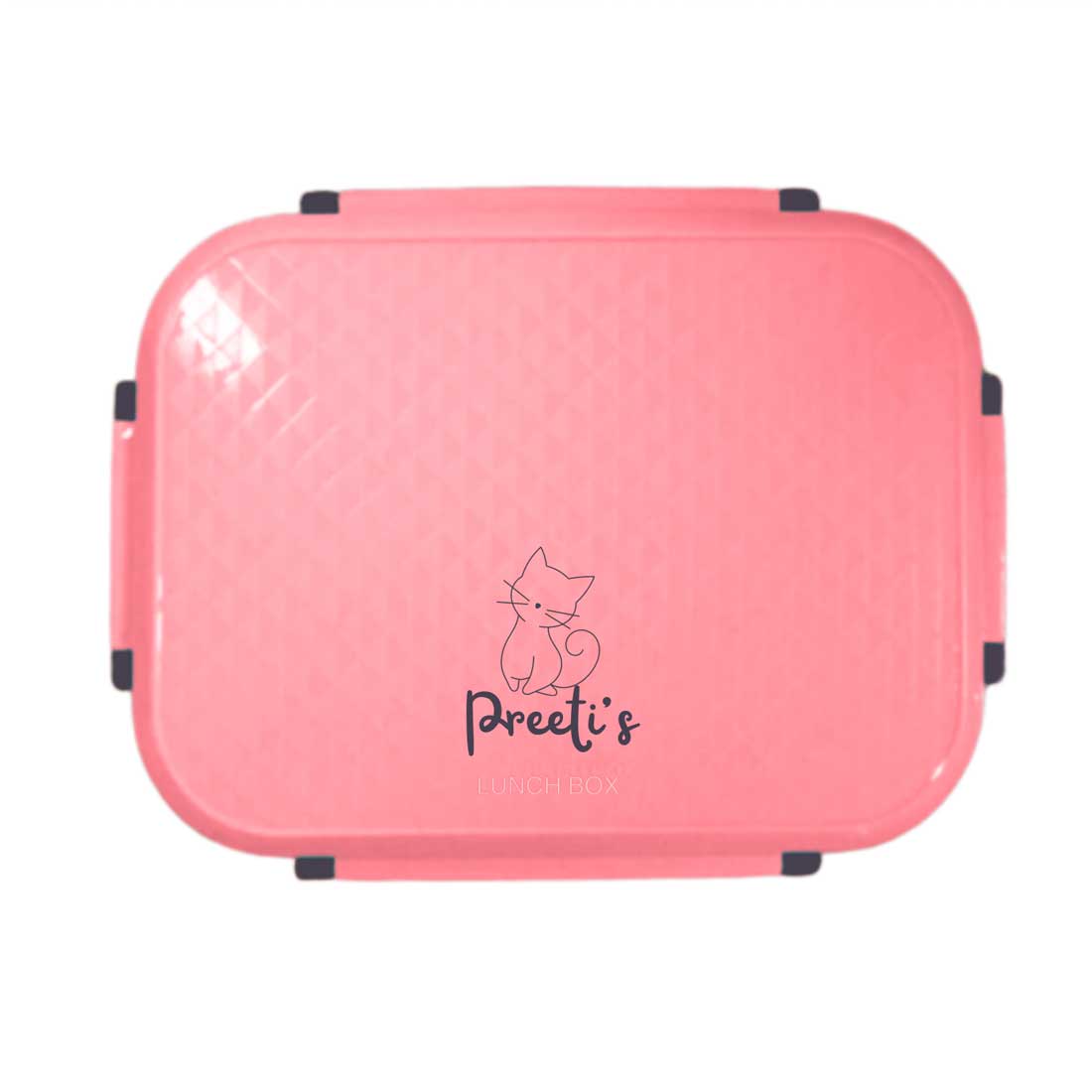 Custom Stainless Steel Lunch Box - Pink Tiffin Box with Name - Image 3
