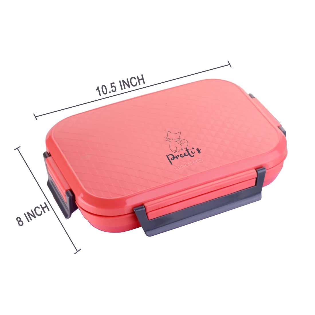 Custom Stainless Steel Lunch Box - Pink Tiffin Box with Name - Image 5