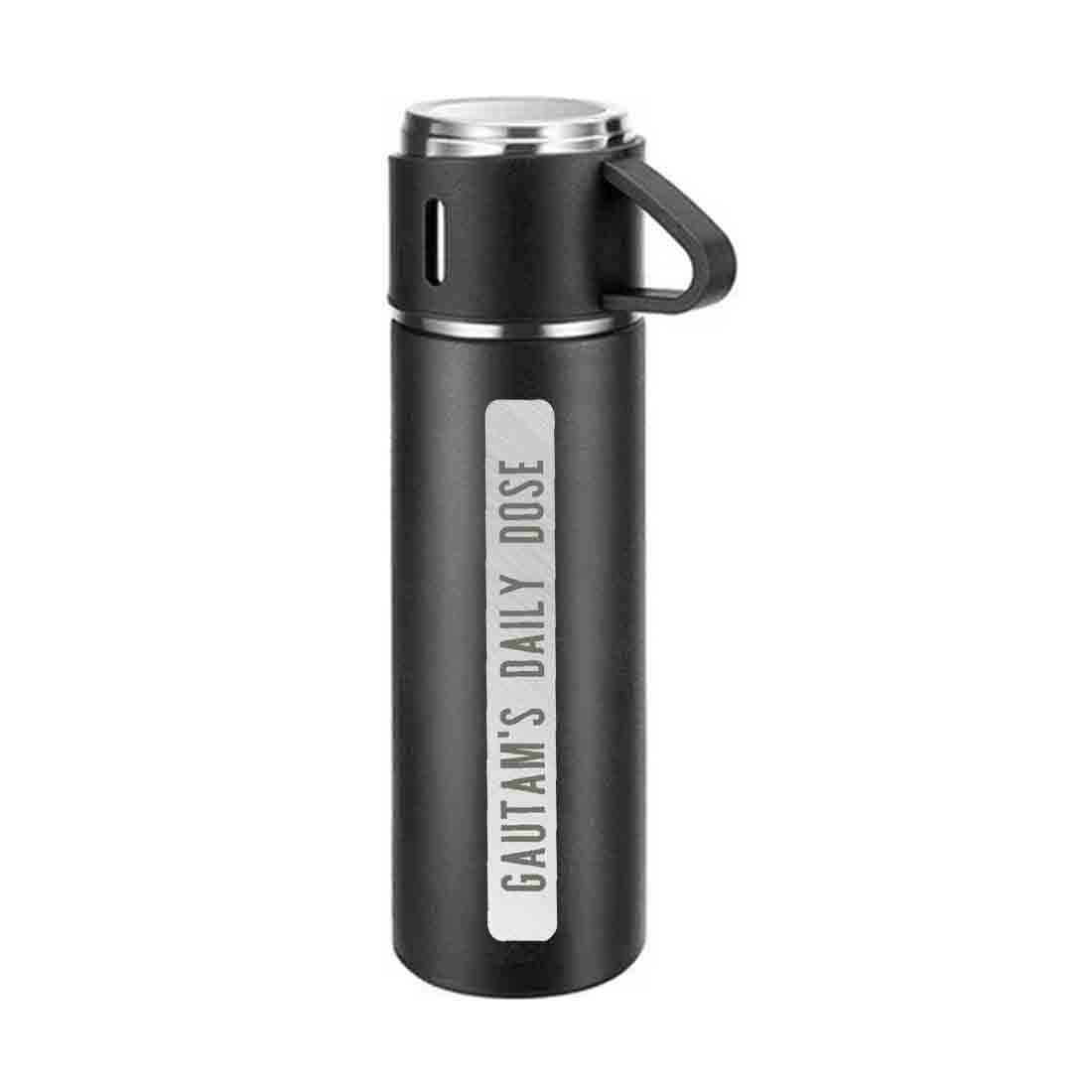 Custom Thermos Bottle for Tea Stainless Steel Vacuum Flask - Daily Dose - Image 4