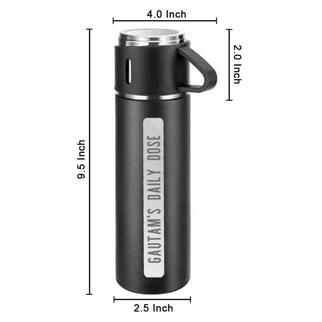 Custom Thermos Bottle for Tea Stainless Steel Vacuum Flask - Daily Dose - Image 5