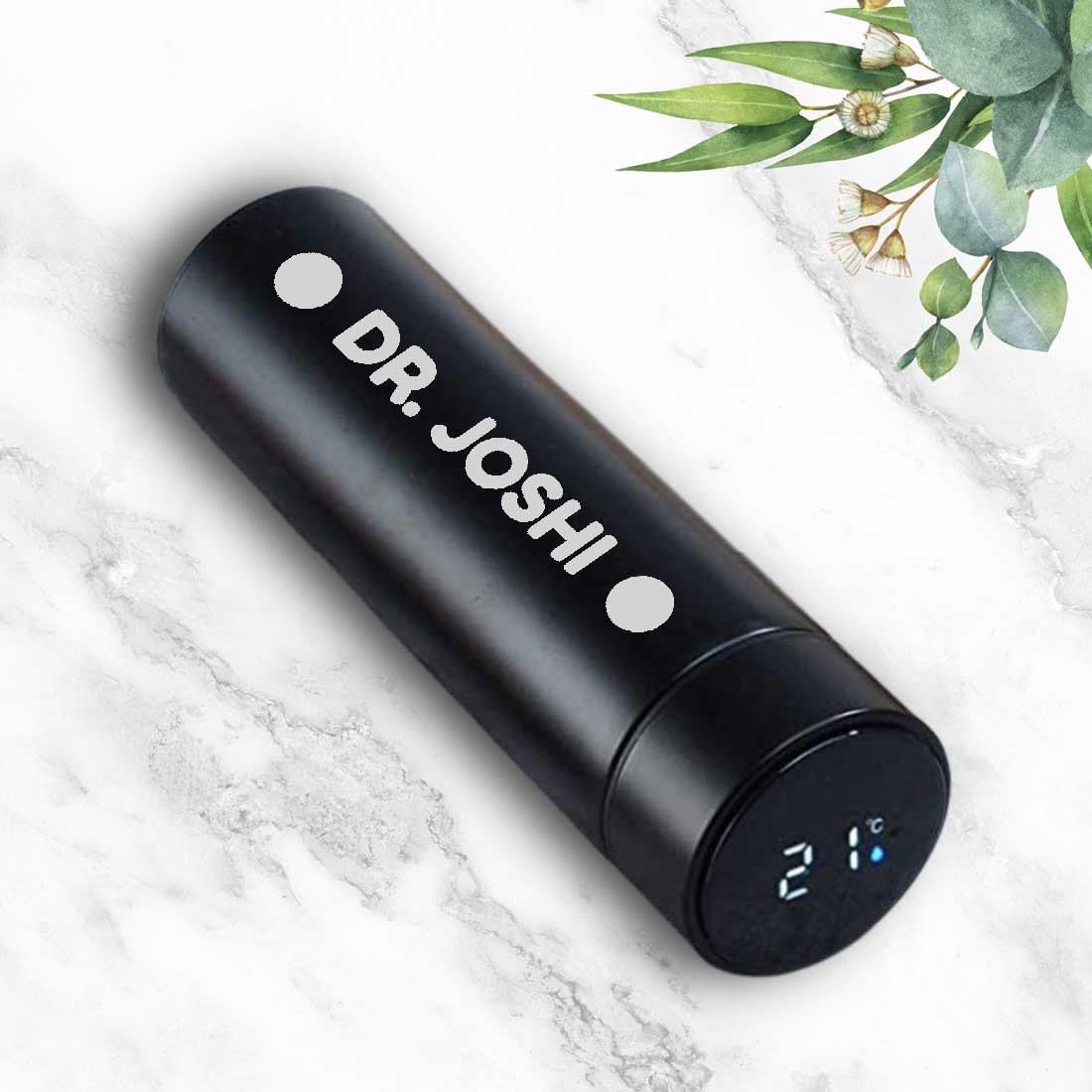 Customized Coffee Thermos Tumbler Flask Personalized Gift for Doctors With Temperature Display- DR - Image 10