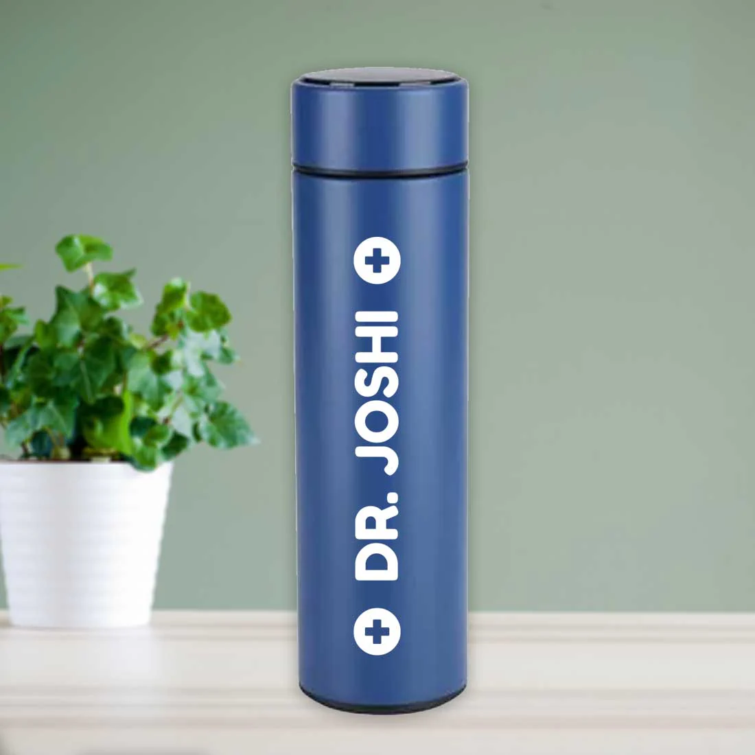 Customized Coffee Thermos Tumbler Flask Personalized Gift for Doctors With Temperature Display- DR - Image 13