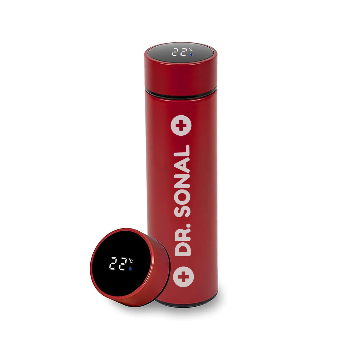 Customized Coffee Thermos Tumbler Flask Personalized Gift for Doctors With Temperature Display- DR - Image 8