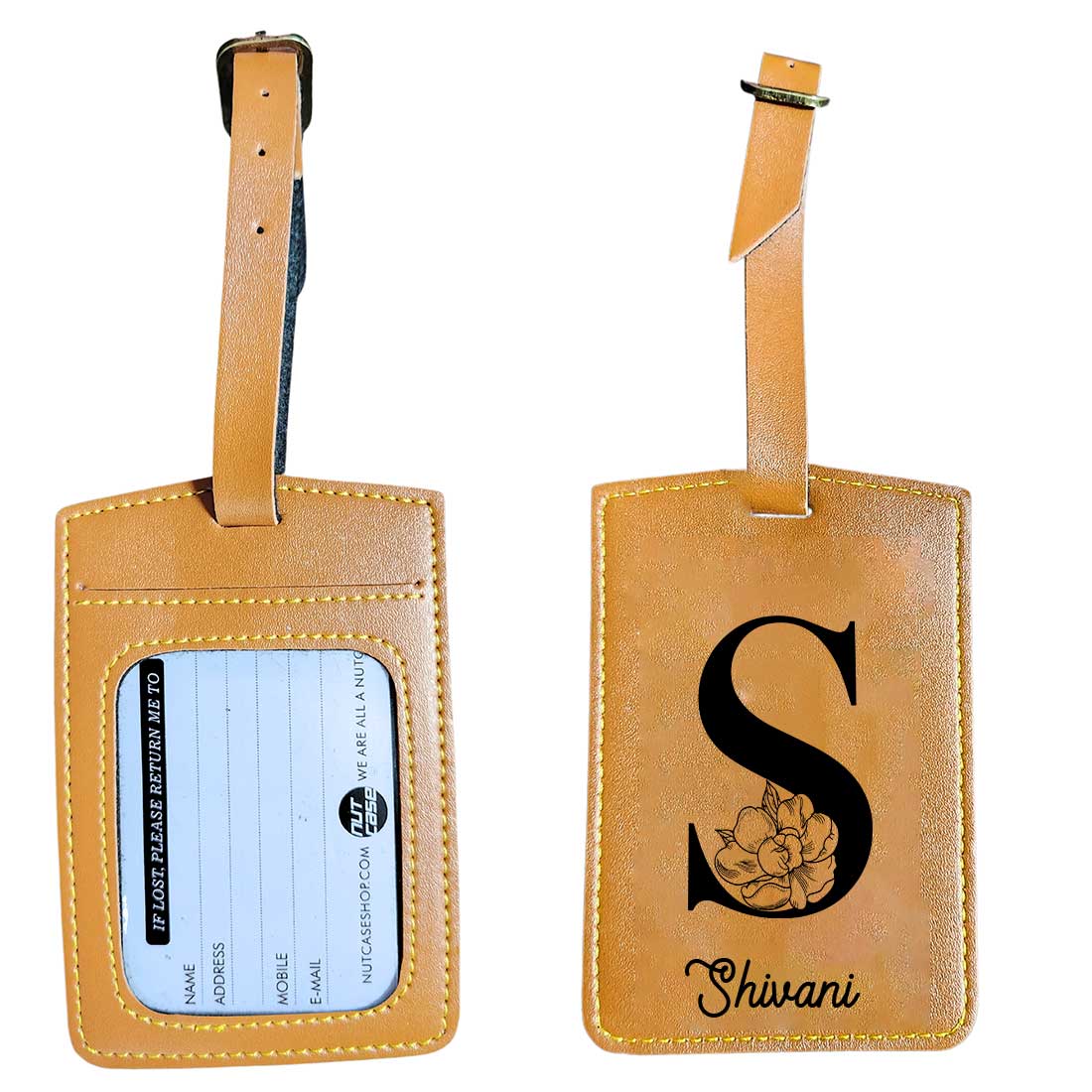 Custom Travel Bag Tags with Name and Initial Travel Tags for Luggage - ADD NAME - Image 14