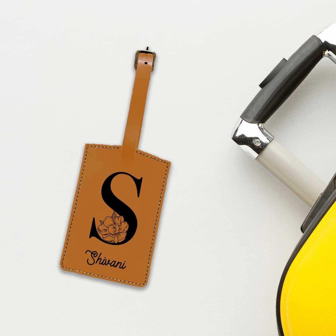 Custom Travel Bag Tags with Name and Initial Travel Tags for Luggage - ADD NAME - Image 17