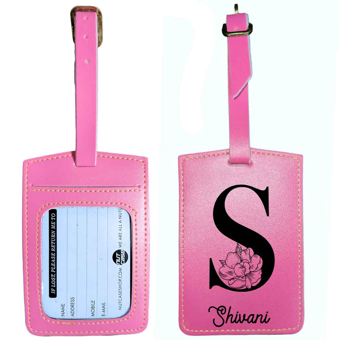 Custom Travel Bag Tags with Name and Initial Travel Tags for Luggage - ADD NAME - Image 18