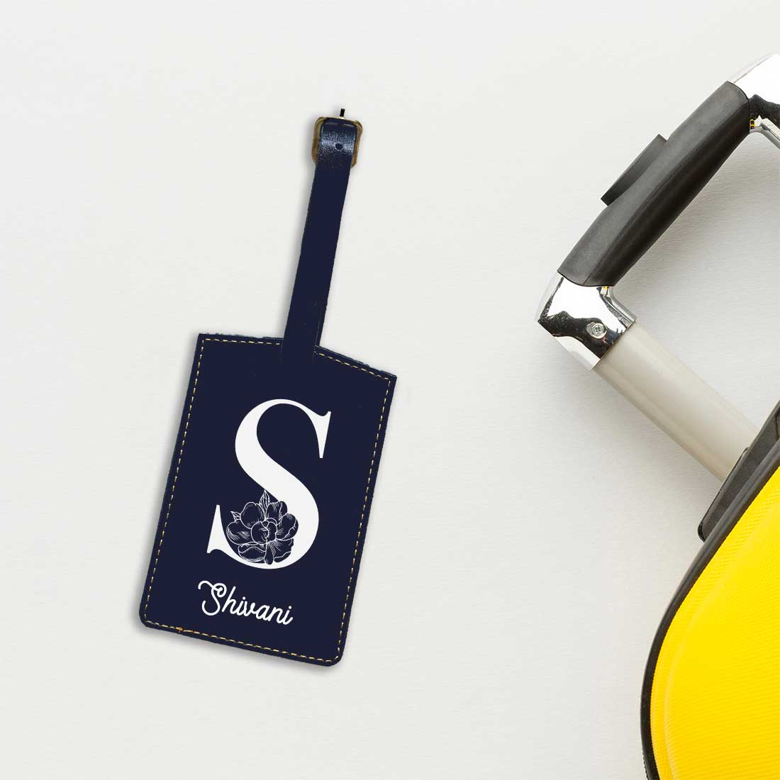 Custom Travel Bag Tags with Name and Initial Travel Tags for Luggage - ADD NAME - Image 4