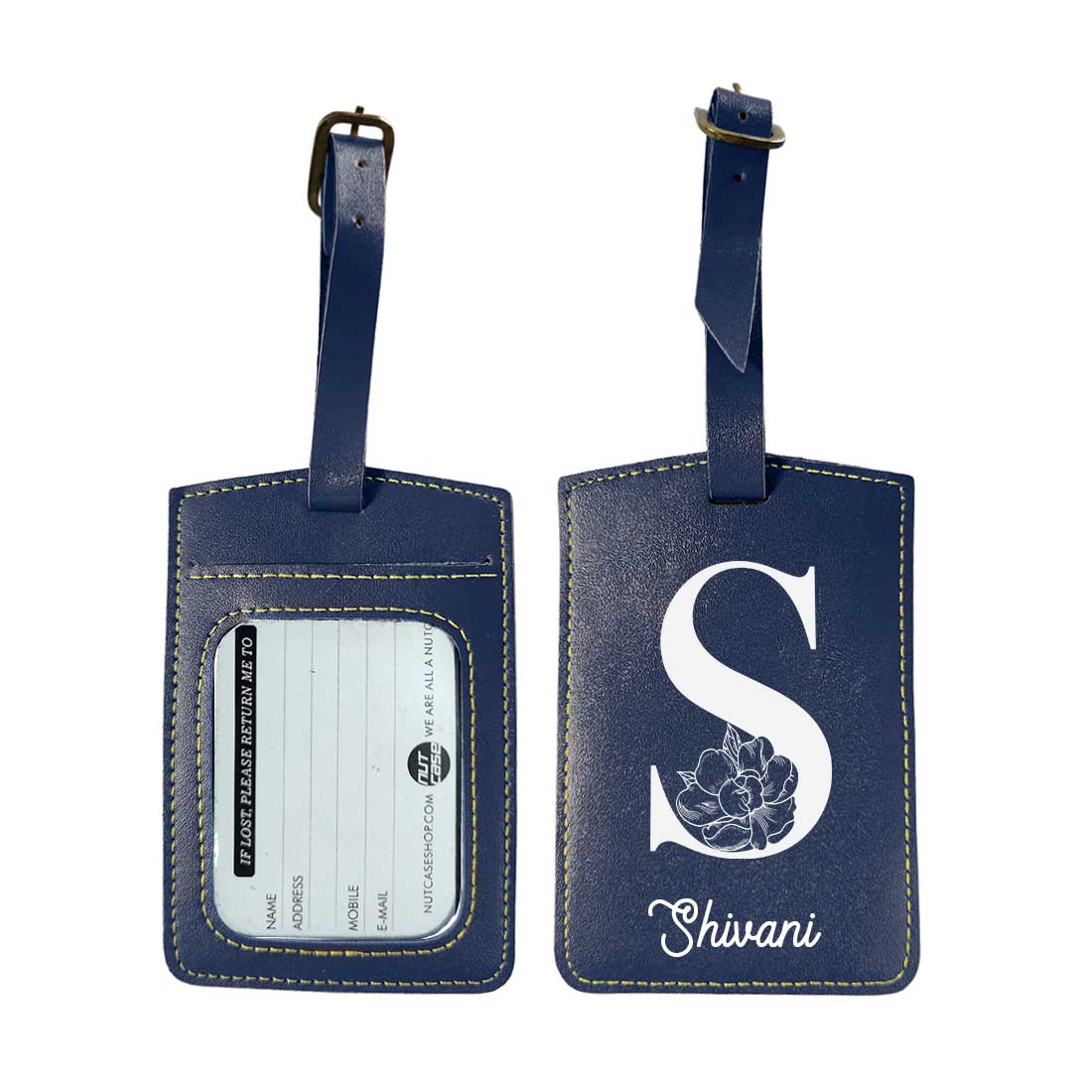 Custom Travel Bag Tags with Name and Initial Travel Tags for Luggage - ADD NAME - Image 5