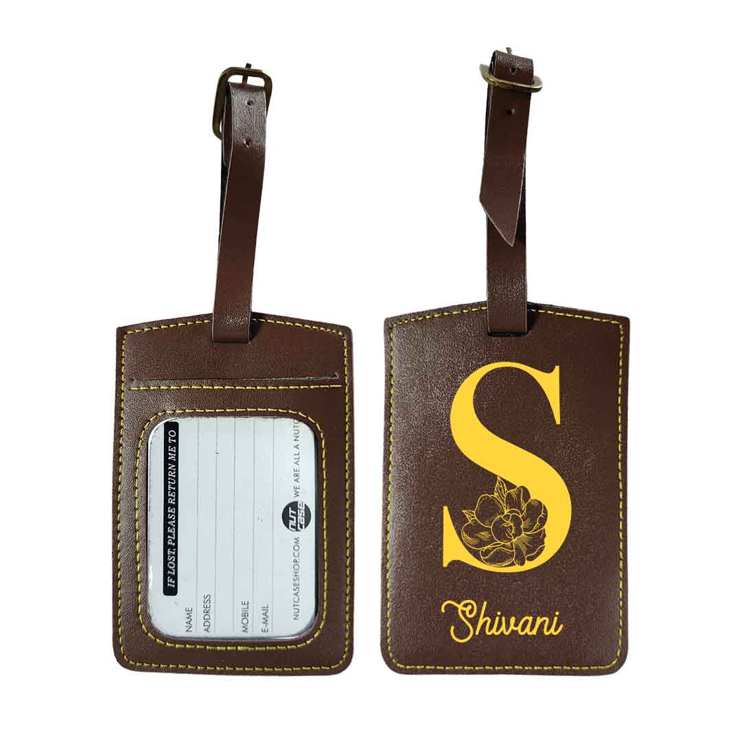 Custom Travel Bag Tags with Name and Initial Travel Tags for Luggage - ADD NAME - Image 7