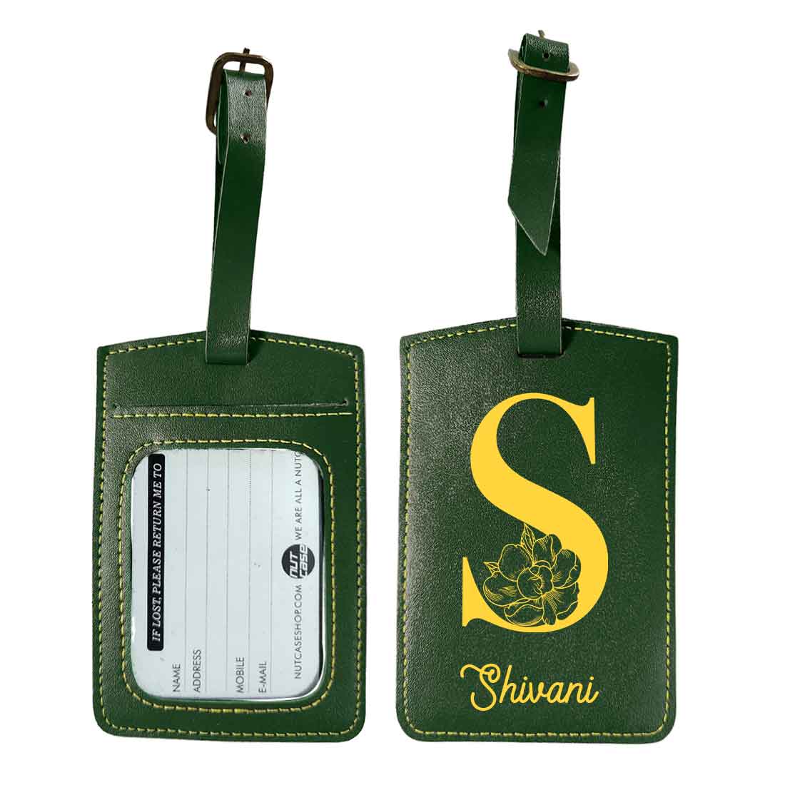 Custom Travel Bag Tags with Name and Initial Travel Tags for Luggage - ADD NAME - Image 9