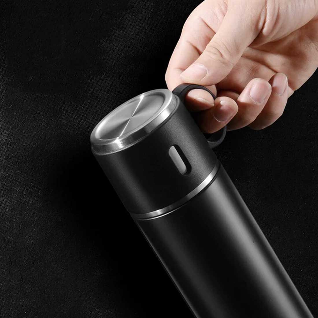 Custom Travel Mug Thermos With 2 Cups Gift Box Set - Add Name - Image 23