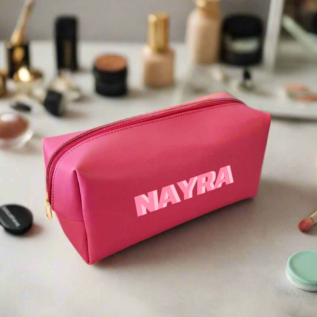 Custom Travel Pouch with Name - Premium Leather Travel Organizer - Image 4