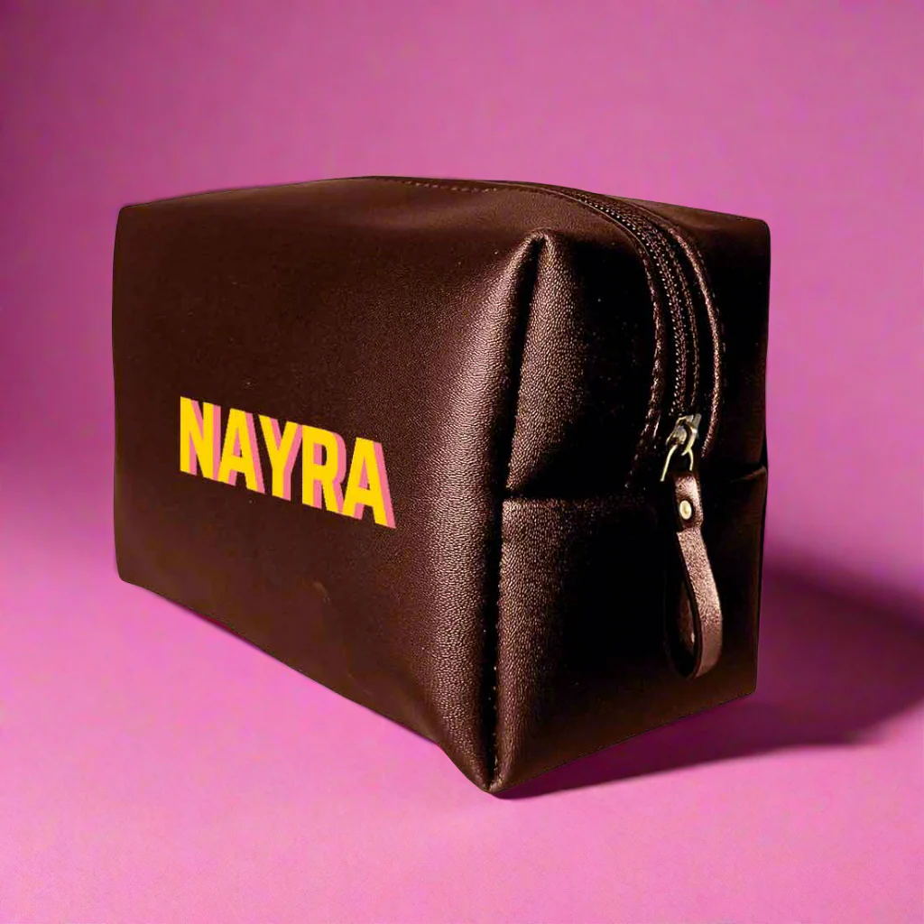Custom Travel Pouch with Name - Premium Leather Travel Organizer - Image 5