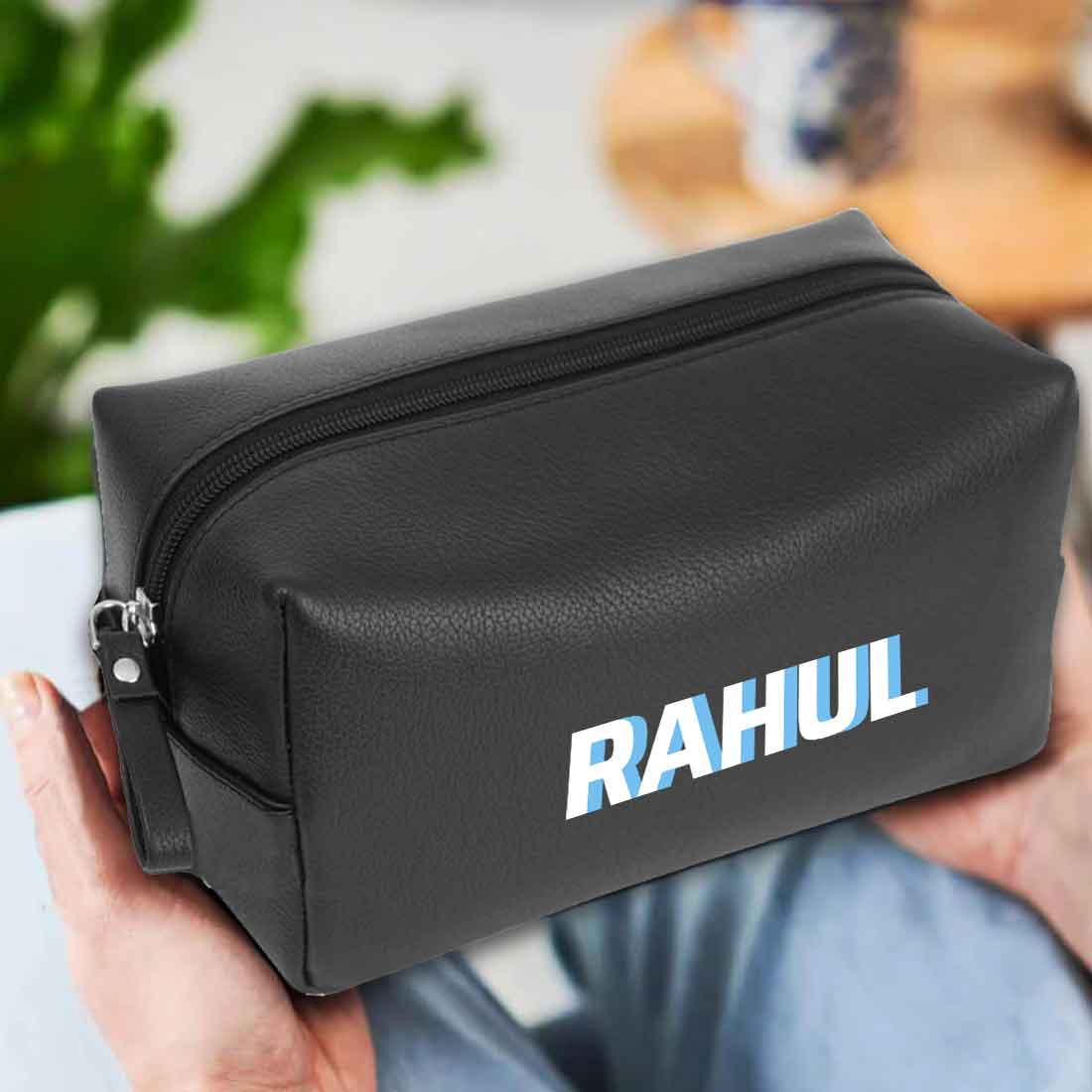 Custom Travel Pouch with Name - Premium Leather Travel Organizer - Image 6