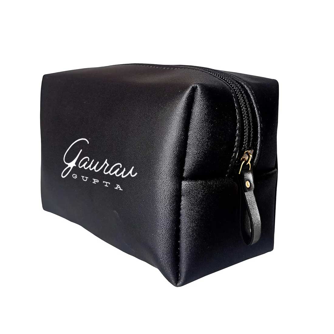 Custom Travelling Pouch for Men - Faux Leather Toiletries Bag - Image 9