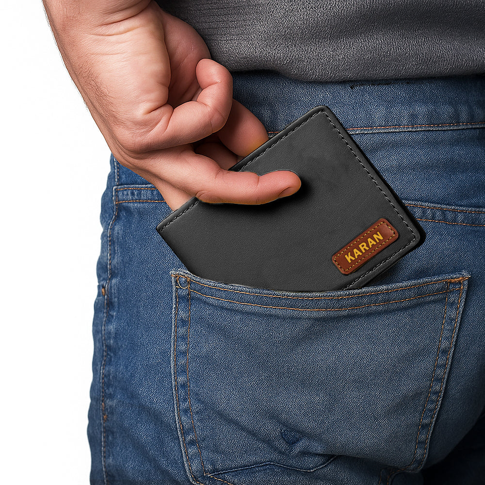 Custom Wallet for Men – Genuine Leather Premium Wallet with 9 Card Slots, Flip iCard Slot & 2 Cash Compartments - Image 10