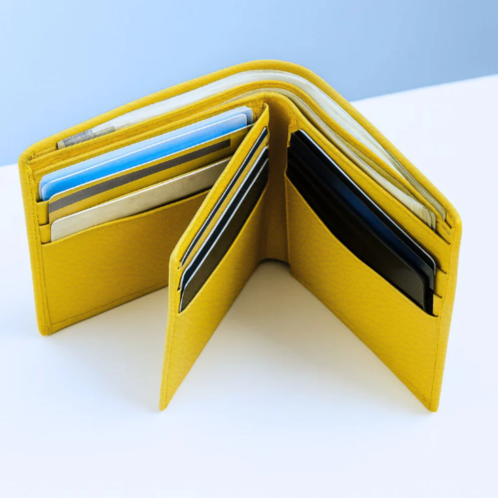 Custom Wallet for Men – Genuine Leather Premium Wallet with 9 Card Slots, Flip iCard Slot & 2 Cash Compartments - Image 3