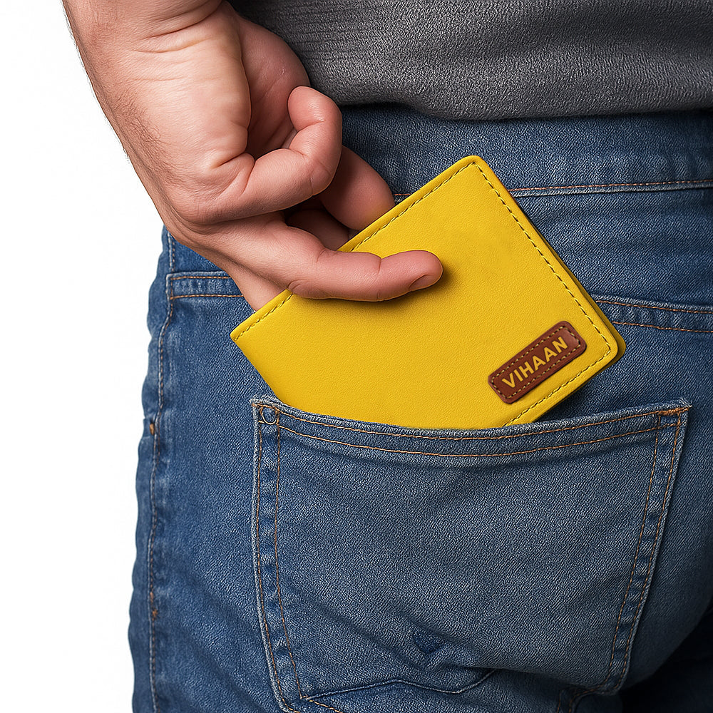 Custom Wallet for Men – Genuine Leather Premium Wallet with 9 Card Slots, Flip iCard Slot & 2 Cash Compartments - Image 5