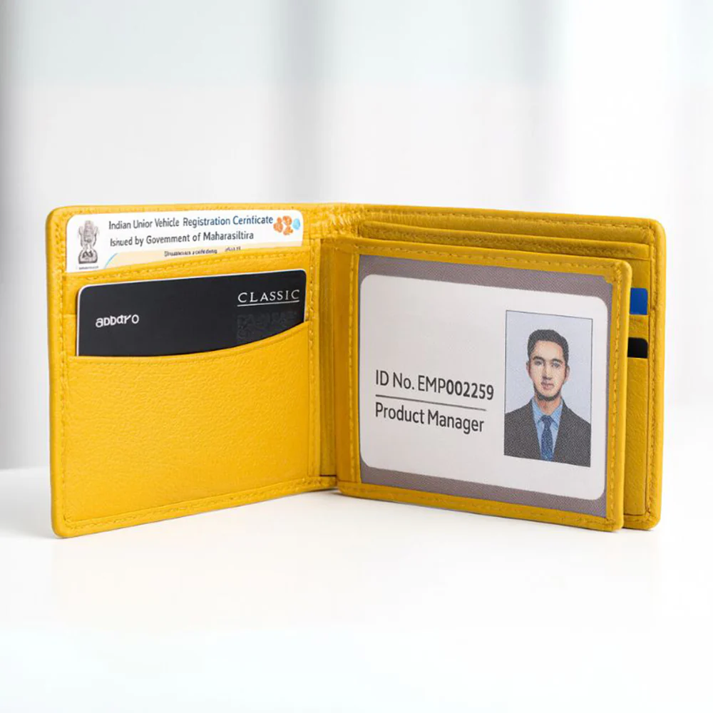 Custom Wallet for Men – Genuine Leather Premium Wallet with 9 Card Slots, Flip iCard Slot & 2 Cash Compartments - Image 7