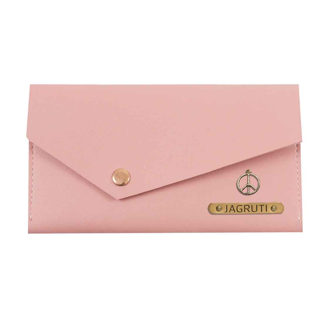 Custom Wallet for Women-Envelope Clutch with Charms - Image 13