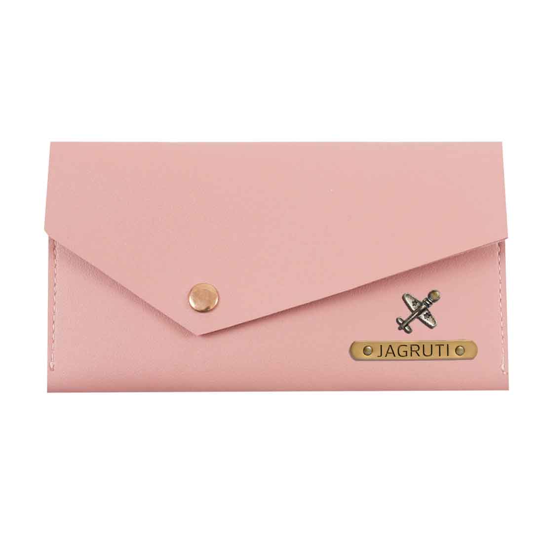 Custom Wallet for Women-Envelope Clutch with Charms - Image 8
