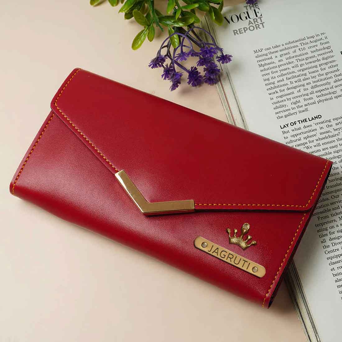 Custom Wallet for Women with Charms-Personalized Clutch for Ladies - Image 6