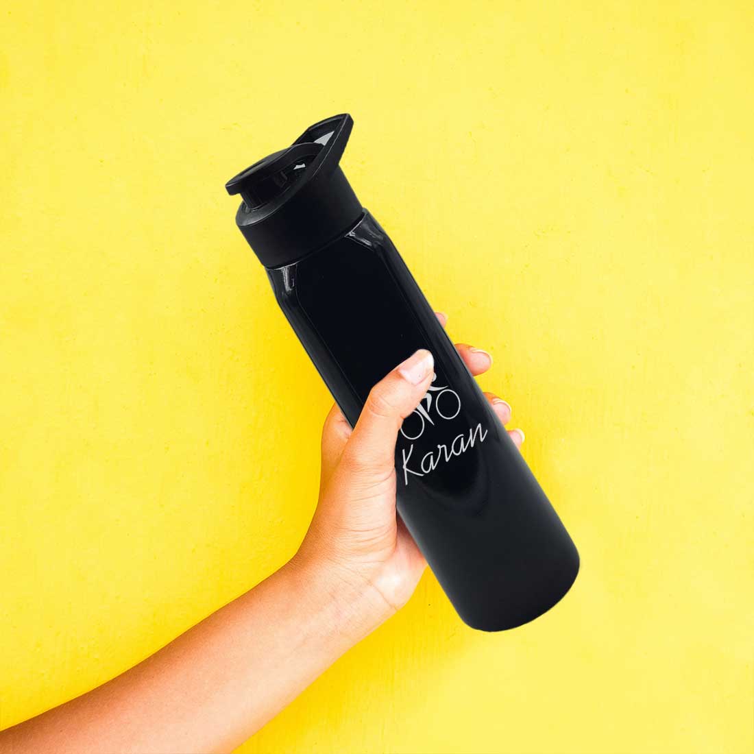 Custom Printed Water Bottle with Engraving Name for School Office use - Cycling - Image 4