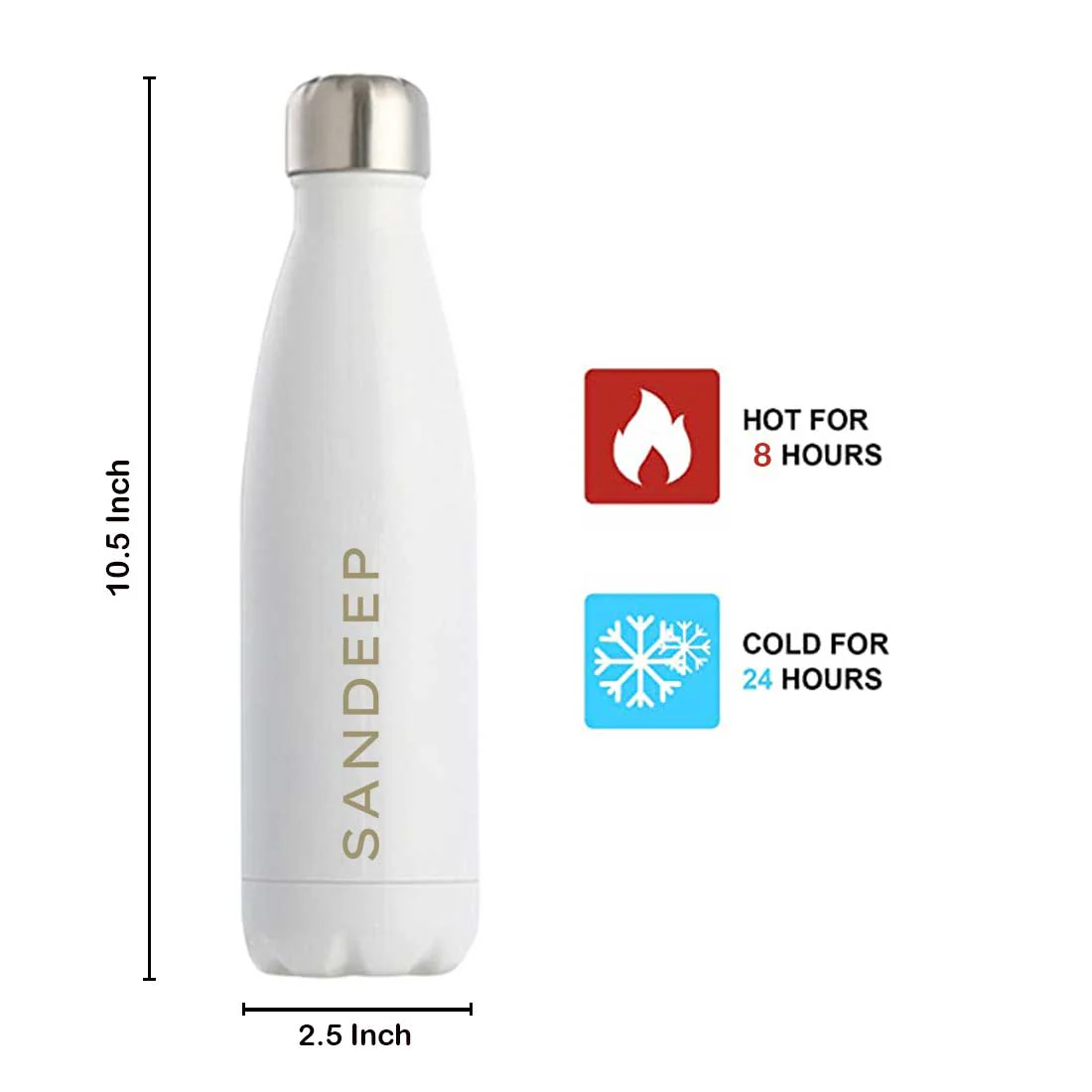 Custom Water Bottle Hot and Cold Liquids Double Insulated Thermos - 500ml (SET OF 2) - Image 12