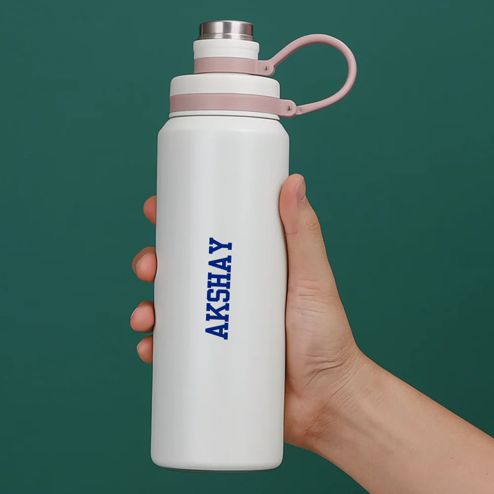 Custom Water Steel Bottle – Leakproof Hot and Cold Water Bottle 800ml - Image 2