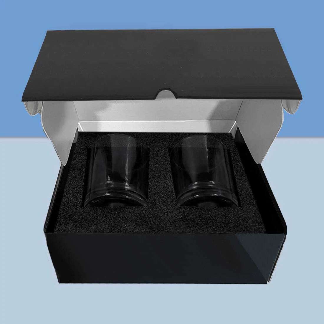 Custom Whiskey Glass Set with Gift Box Black - Image 8