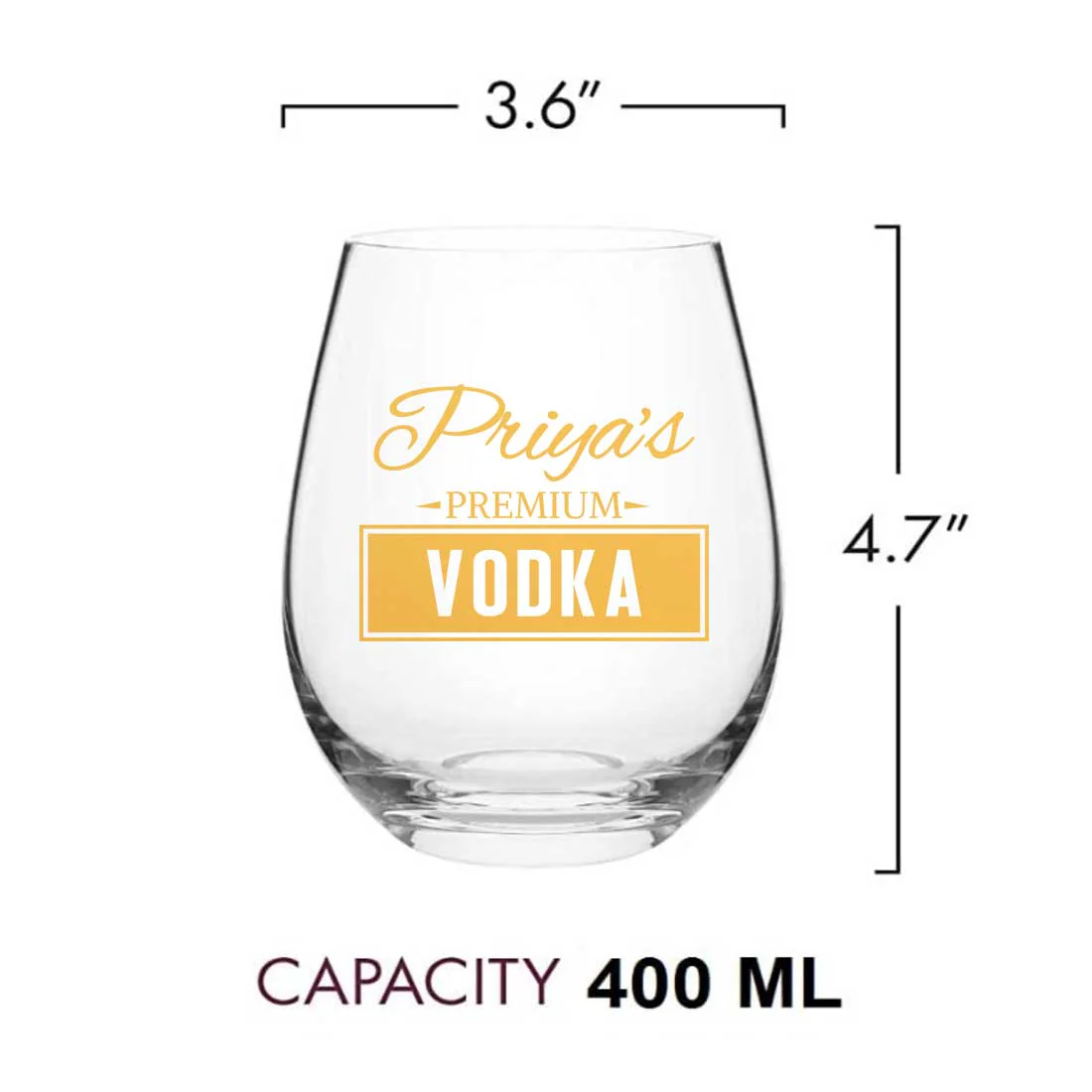 Custom Vodka Shot Glass Cocktail Unique Drinking Glasses - Add Name - Image 5