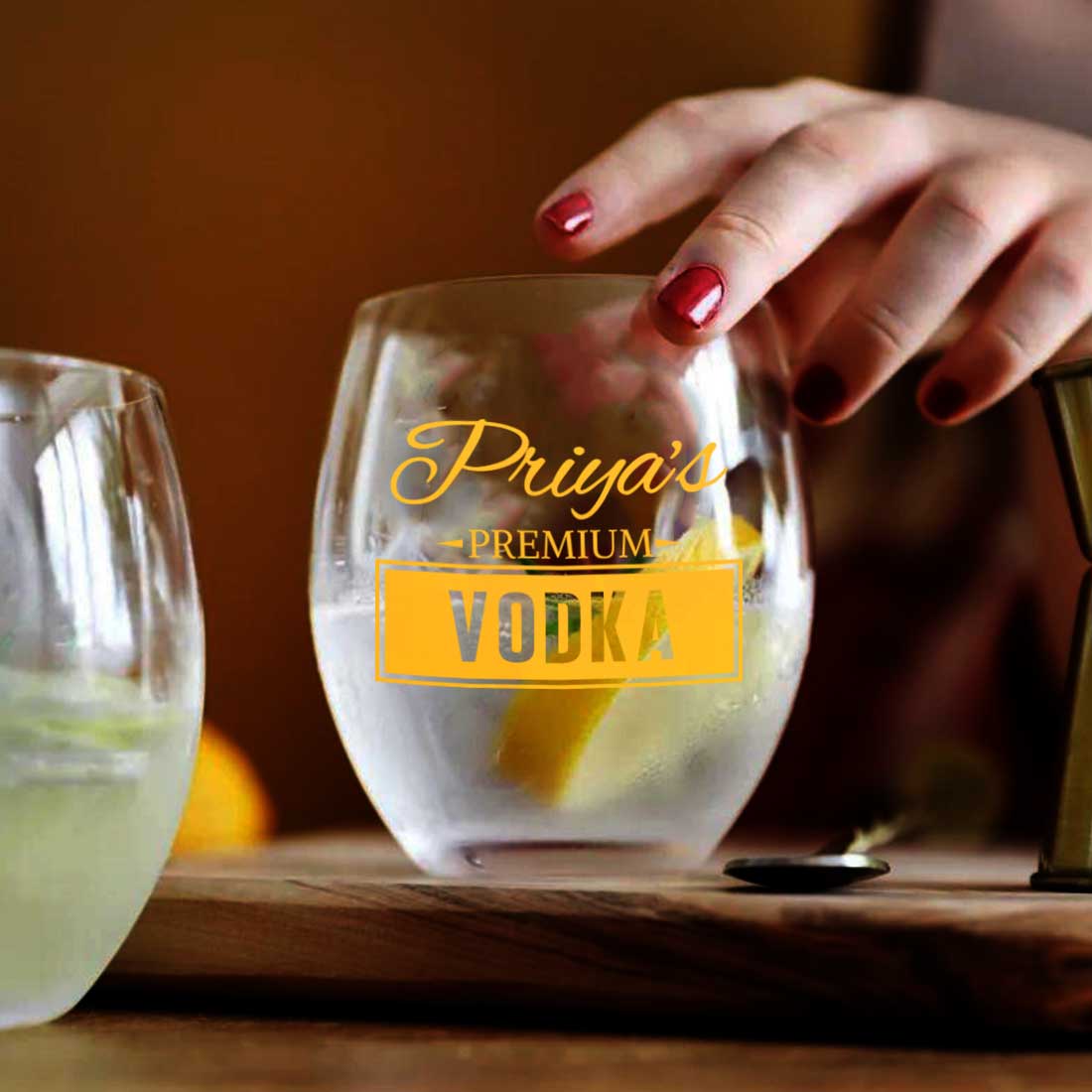 Custom Vodka Shot Glass Cocktail Unique Drinking Glasses - Add Name - Image 7