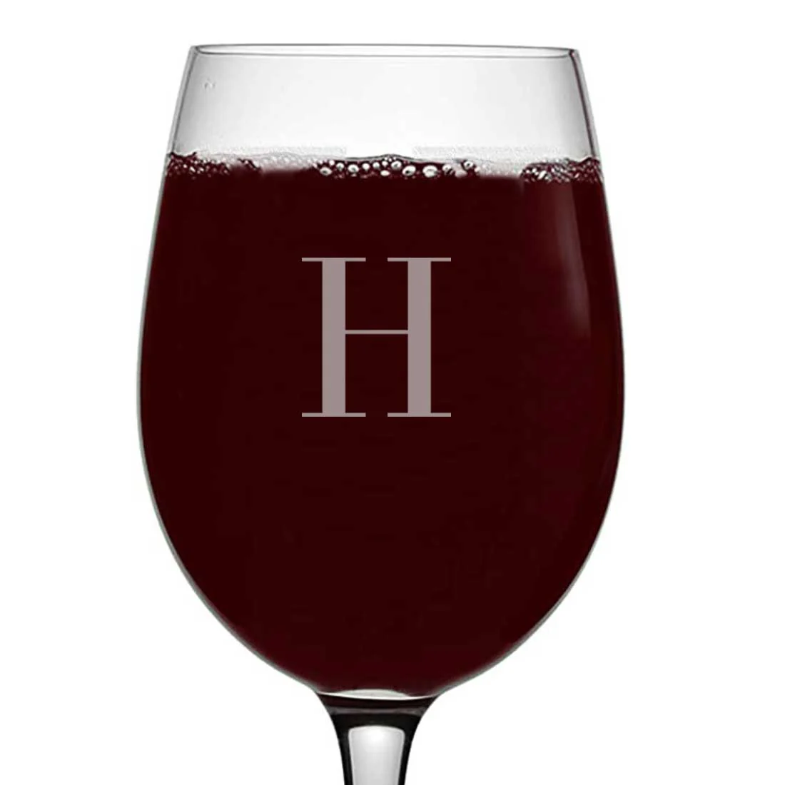 Monogrammed Wine Glasses Personalized Red White Wine Glass - Monogram - Image 10