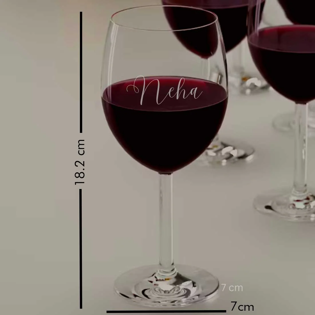 Logoed Wine Glasses Engraved Custom Drinkware Barware - Calligraphy - Image 7